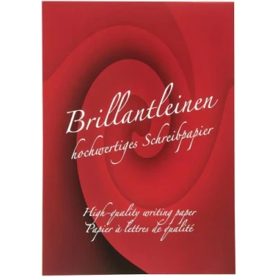 Bild av Rössler 20201833 lysande linne brevblock A4, 50 ark 80 gram, vit
