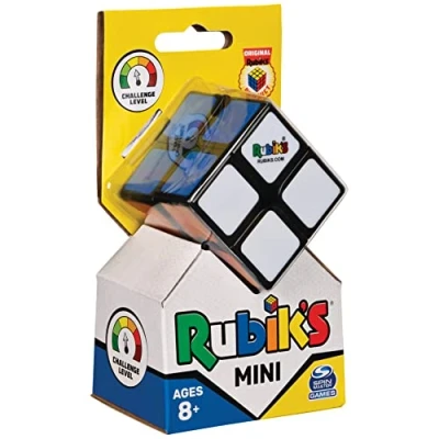 Bild av Rubik&#039;s, Spin Master, 2X2 Mini Cube, originalet, med 2 lager på 4 kuber, professionellt pussel färgkombination, fickbar, lämplig för barn från 8+