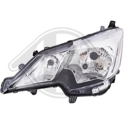 Bild av DIEDERICHS 5831081 Phares gauche H4, HY21W, W5W Halogène sans commande pour correcteur de site projecteur MITSUBISHI: Mirage / Space Star 3/5 portes