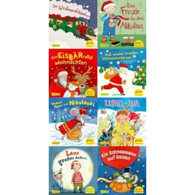 Bild av Pixi 8er Set 37: Frohe Weihnachten mit (8x1 Exemplar)