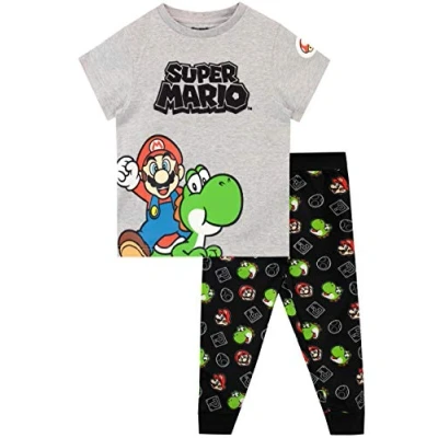 Bild av Super Mario Pyjamas pojkar, Grå, 7 8 År