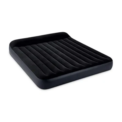 Bild av Intex 64144 Materasso Gonfiabile Dura Beam Pillow Rest Classic Matrimoniale King, PVC, Nero, 183x203x25 cm