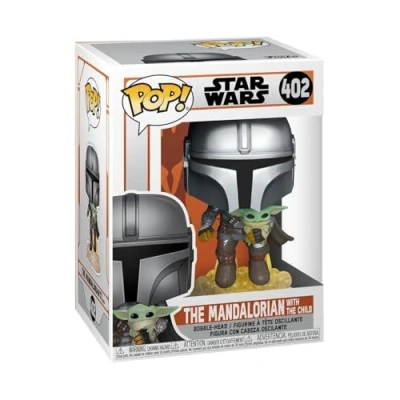 Bild av Funko POP! Star Wars: the Mandalorian Mando flyger med jetpack Vinylfigur för samlare Presentidé Officiell merchandise Leksaker barn och vuxna TV fans Modellfigur