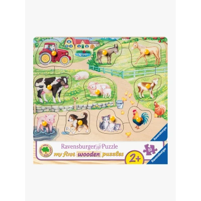 Bild av Ravensburger Knoppussel Morgon På Farmen 10 Bitar