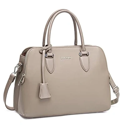 Bild av David Jones Dam Handväska Bugatti Tote Shopper Väska PU Läder Axelväska Många Fickor Dragkedja Axelremsväska Kvinnor Mode Elegant Handtag Beige