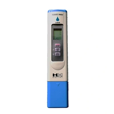 Bild av HM Digital COM 80 Elektrisk ledningsförmåga (EC) och hydrotestare för totalt upplösta fasta ämnen, 0 5 000 ppm TDS räckvidd, 1 upplösning, 2 % avläsningsnoggrannhet
