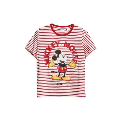 Bild av Desigual Mickey MOUSE Tshirt med print, Storlek: Large, Red