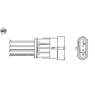 Bild av NGK 0223 Sonde lambda 4 FIAT: Punto II 3/5 portes, BRAVO 1