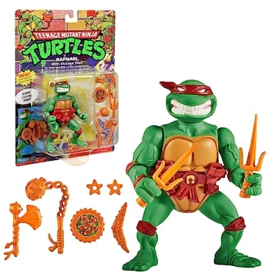 Bild av Ninja Turtles, 10 cm ledad figur, klassisk samlarfigur Raphael, leksak för barn från 4 år, T00013