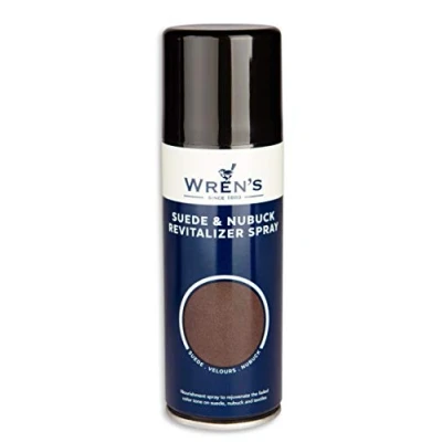 Bild av Mocka velour renoveringsspray, näringssko stövelspray för att föryngra bleknad färg på mocka, nubuck, textilskor stövlar väskor, Wren&#039;s Revitalizer spay, 200 ml 199 (118 svart)