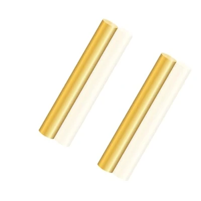 Bild av LAVMHAB mässingstång 8 mm x 100 mm, massiva runda mässingsstänger för gör det själv hantverk (2 stycken)