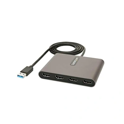 Bild av StarTech.com USB 3.0 till 4 x HDMI adapter extern video/grafisk typ A fyra 1080p 60Hz omvandlare Windows endast (USB32HD4)