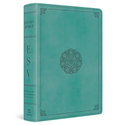 Bild av ESV Study Bible, Personal Size: English Standard Version, Trutone, Turquoise, Emblem, Size