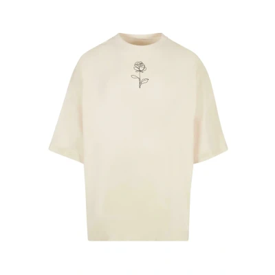 Bild av Merchcode Spring ROSE HUGE Tshirt med print, Storlek: Large, Whitesand