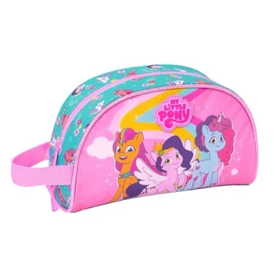 Bild av Safta MY LITTLE PONY MAGIC Stor sminkväska för barn, barnväska, anpassningsbar till vagn, perfekt barn i åldrarna 5 14 år, bekväm och mångsidig, kvalitet styrka, 26 x 16 9 cm,