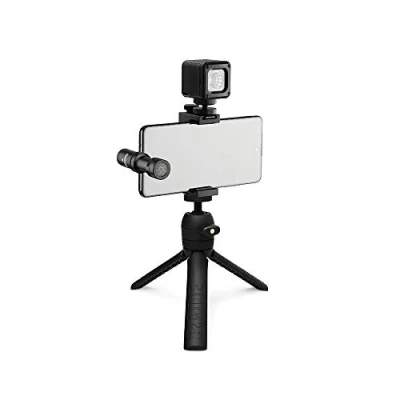 Bild av RØDE Vlogger Kit Komplett mobil filmskapande med högkvalitativ mikrofon, stativ, LED ljus och tillbehör (USB C Edition för smartphones USB kontakt)