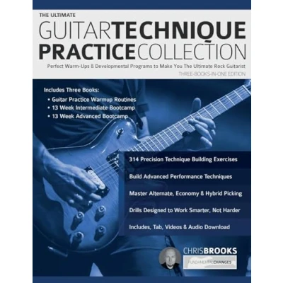 Bild av The Ultimate Guitar Technique Practice Collection: Perfect Warm Ups &amp; Developmental Programs to Make You Rock Guitarist