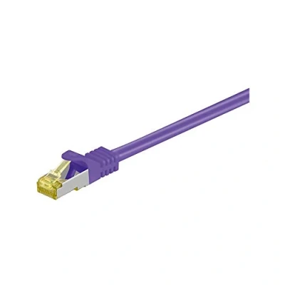 Bild av Pro RJ45 patch cord CAT 6A S/FTP (PiMF) 500 MHz with 7 raw cable violet Lila 3 meter