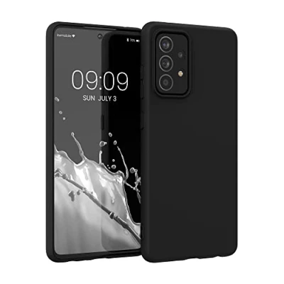 Bild av kwmobile Fodral kompatibelt med Samsung Galaxy A52/A52 5G / A52s mjukt silikonfodral matt svart