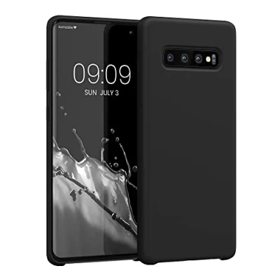 Bild av Kwmobile fodral kompatibelt med Samsung Galaxy S10 Plus/S10+ TPU silikon telefonskydd mjuk finish svart