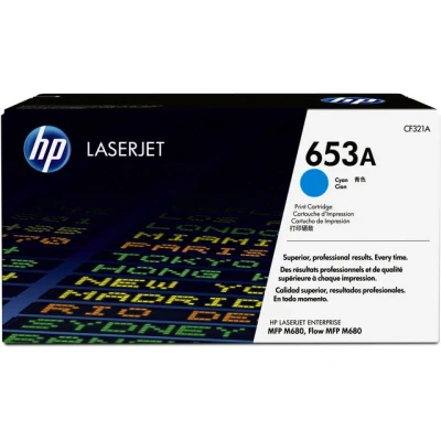 Bild av HP 653A / CF321A Cyan Toner Tonerkassett Blå