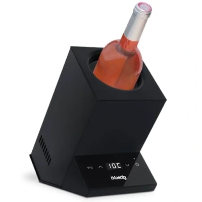 Bild av H.Koenig Vinkylare LVX26, vitvin, rödvin, rosa, champagne, upp till 9 cm diameter, justerbar temperatur från 5 C 18 C, digital kontroll, termoelektriskt system, 72 W