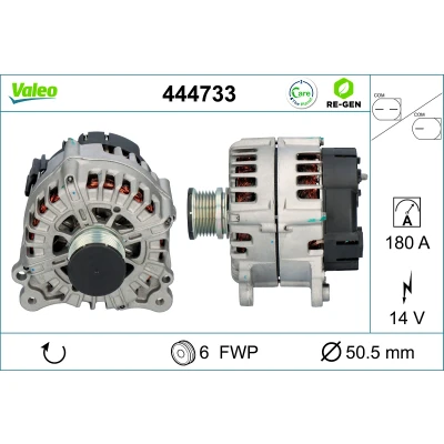Bild av VALEO 444733 Alternateur 14V 180A AUDI: Q5, A5 B8 Coupe, A4 Avant
