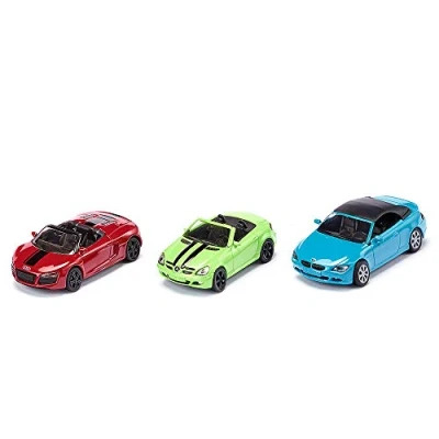 Bild av siku 6314, 3 Piece Convertible Set, Metal/Plastic, Red/Green/Blue, with removable roof, Can be combined models of the same scale