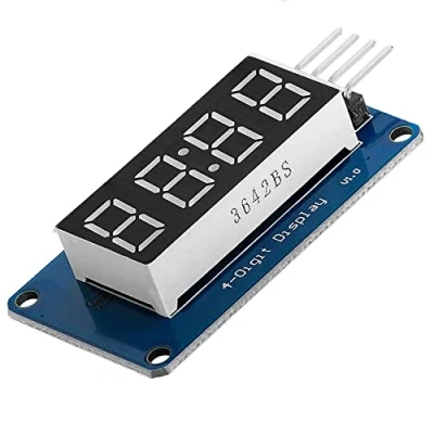 Bild av AZDelivery 4 bitars digital rör LED displaymodul med klockdisplay kompatibel Arduino och Raspberry Pi e book!