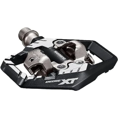 Bild av Shimano PD M8120, Vägcykel, Gjuten aluminium, Svart, Grå, Plattformpedaler, Shimano, 438 g