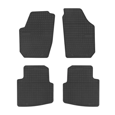 Bild av FROGUM 0363 Ensemble de tapis sol Caoutchouc avant et arrière 4 noir Sur mesure SKODA: Roomster