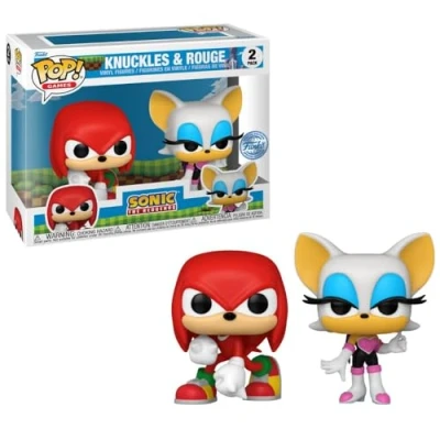 Bild av Funko Pop! Spel: Sonic Knuckles och Red 2pk (Exc), samlarobjekt vinylfigur 77477
