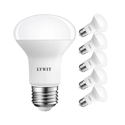 Bild av LVWIT Dagsljus 8 W reflektor E27 LED spotlight lampor, R63 glödlampa kall vit, 60 ekvivalent, 6 500 K, 806 Lm, 130 graders strålvinkel, 220240 V, icke dimbar