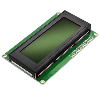 Bild av AZDelivery HD44780 2004 LCD skärm 4x20 tecken med grön bakgrund och svarta kompatibel Arduino Raspberry Pi inklusive e book!