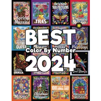 Bild av Best Color By Number 2024: 50 Designs from Sunlife Drawing Coloring Books in 2024