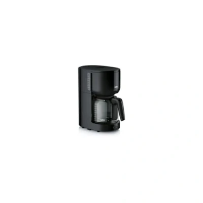 Bild av Braun PurEase Kaffemaskin KF 3120 BK Filterkaffemaskin med glaskanna för 10 koppar kaffe, kaffebryggare unik arom, integrerat vattenfilter, 1000 watt, svart