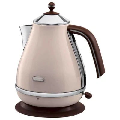 Bild av De’Longhi KBOV2001.BG Elektrisk Vattenkokare, Rostfritt Stål, 2000 W, 1,7 l, Vit