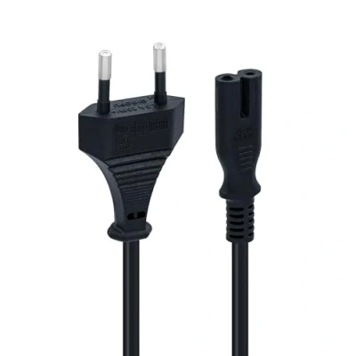 Bild av Mcbazel 1,5 m svart strömkabel, eurokontakt C7 2 polig strömkabel för PS5/PS4/PS3/Xbox Series X/S