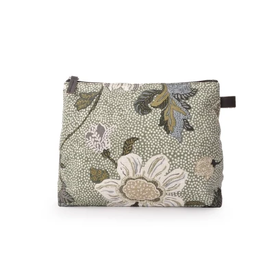 Bild av Ceannis Cosmetic Medium Flower Linen Soft Green 23x19x6 cm pcs 1