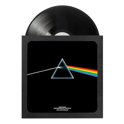 Bild av Grupo Erik Svart ram för 12&quot; LP vinylskivor 30 x Väggdekorationsram, 33 varv vinylram, MDF träram, väggvinylram