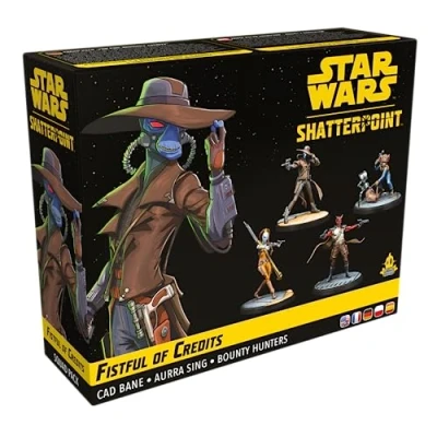 Bild av Atomic Mass Games Star Wars Shatterpoint: Fistful of Credits Cad Bane Squad Pack Miniatyrspel Åldrar 14+ 2+ spelare 90 minuters speltid