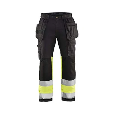Bild av VARSELBYXA 1558 1811 STRETCH SVART/VARSELGUL D104 Beijerbygg Byggmaterial