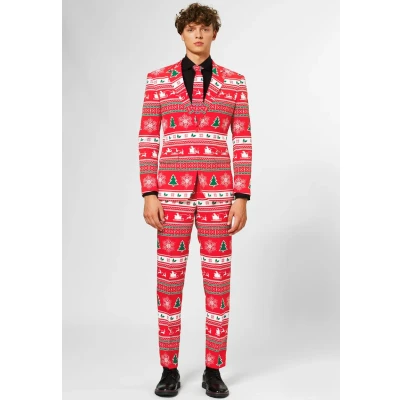 Bild av Opposuits Winter Wonderland Kostym, Storlek: 48, Red