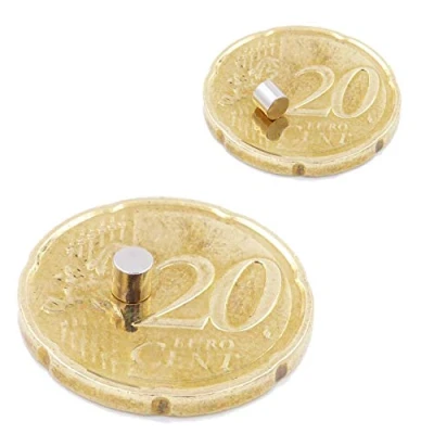 Bild av Brudazon 25 miniskivmagneter 3 x mm N52 starkaste nivå neodymiummagneter superstark Kraftmagnet för modelltillverkning, foto, whiteboard, kylskåp, hantverk liten, rund &amp; extra stark