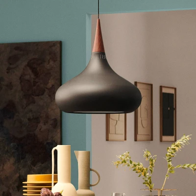 Bild av FRITZ HANSEN Orient P2 Pendel svart/ros Ø 34cm