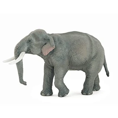 Bild av Papo stor djurfigur asiatisk elefant, djungelns skydd, barnleksaker från 3 år kunskap om utsatta djurarter