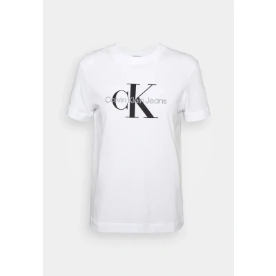 Bild av Calvin Klein Jeans CORE Monogram Regular Tshirt med print, Storlek: XXS, Bright white