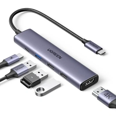 Bild av UGREEN USB C Hub med PD 100W, 4K HDMI, A 3.0 kompatibel MacBook Pro/Air, iPad Surface Pro/Go, Galaxy Tab, S23/S22, etc.