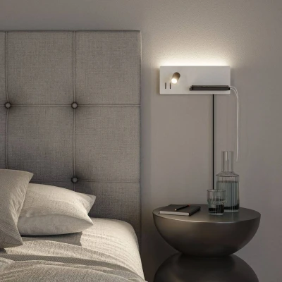 Bild av Paulmann LED vägglampa Serra USB C, höger sida
