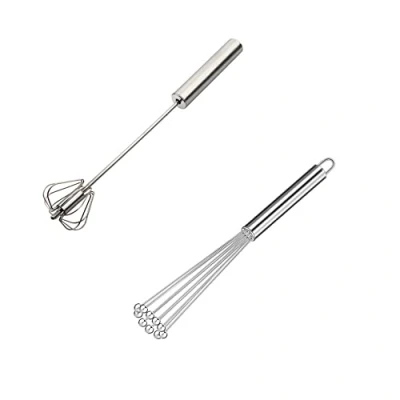 Bild av Naisfei 2 stycken rostfria kulor kök visp set, 26 cm rostfritt stål liten boll set tråd ägg för matlagning, blandning, visp, omrörning